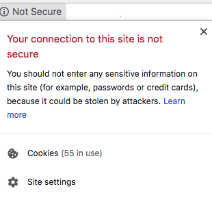 SSL certificate website not secure